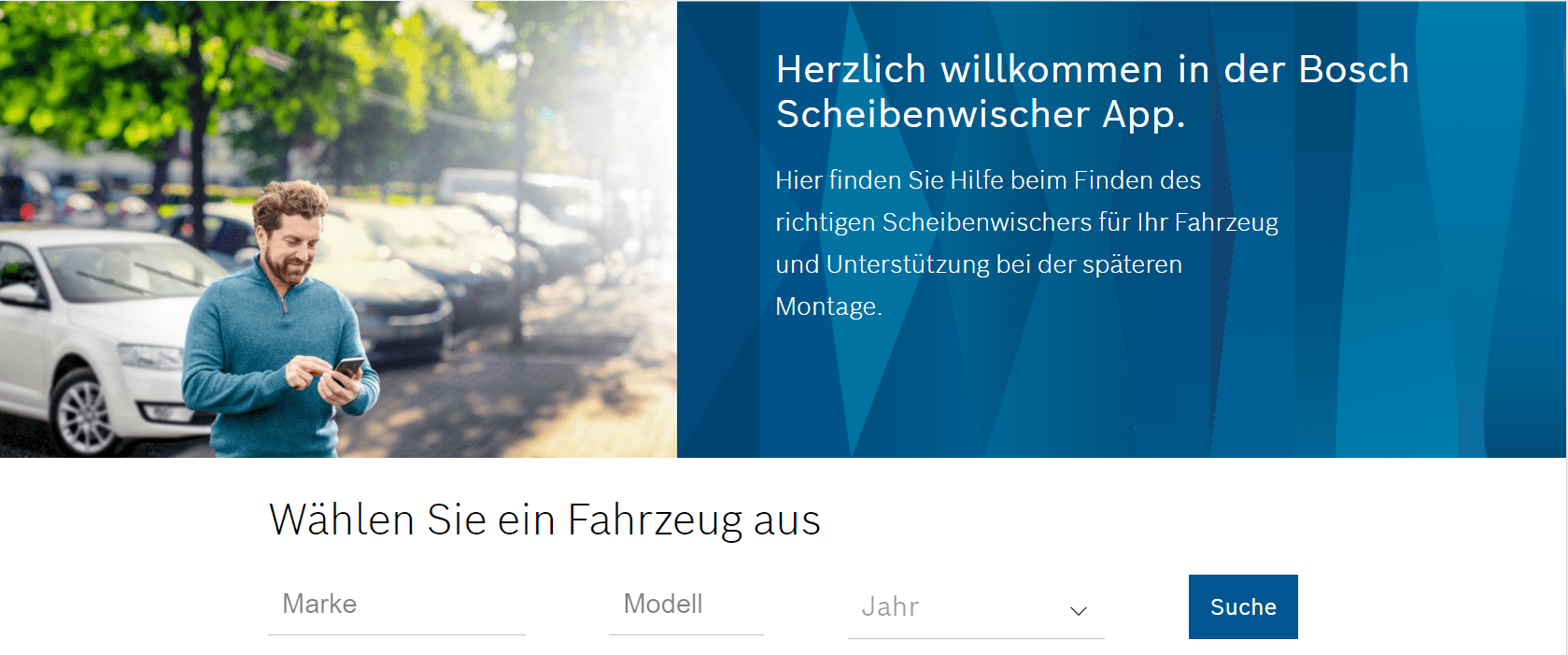 BOSCH Scheibenwischer App