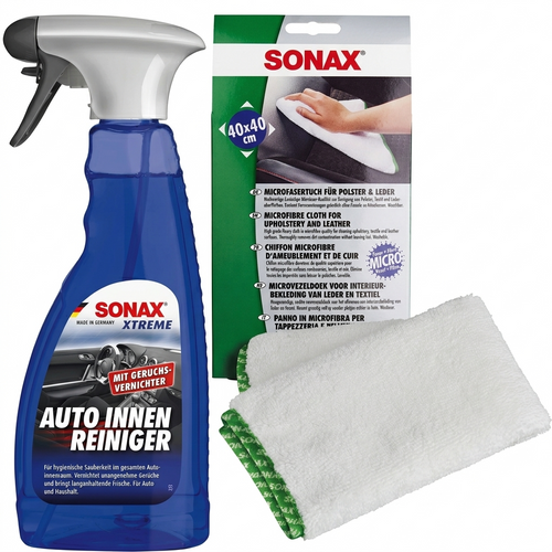 SONAX XTREME Innenraum-Pflegeset (Innenreiniger 500ml + Mikrofasertuch)