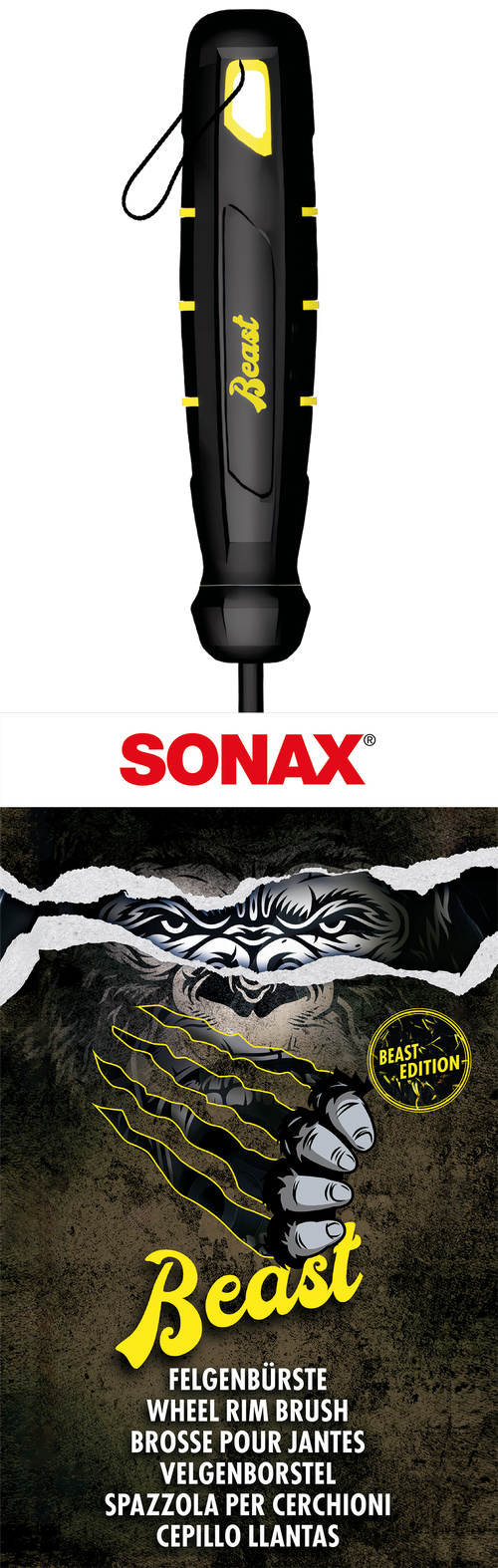SONAX FelgenBürste Beast Edition